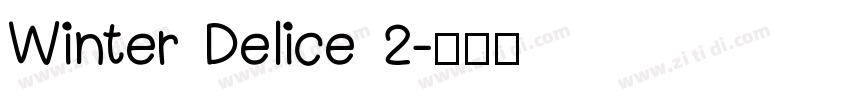 Winter Delice 2字体转换